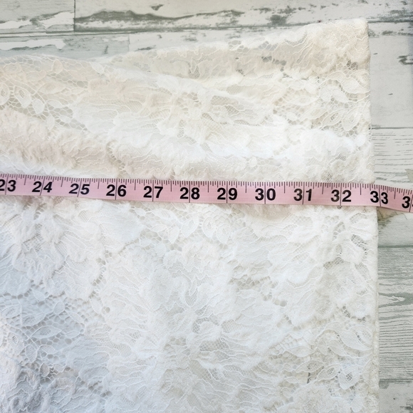 Free People Hailee Lace Mini Dress Ivory Size Medium NWT - Picture 7 of 10